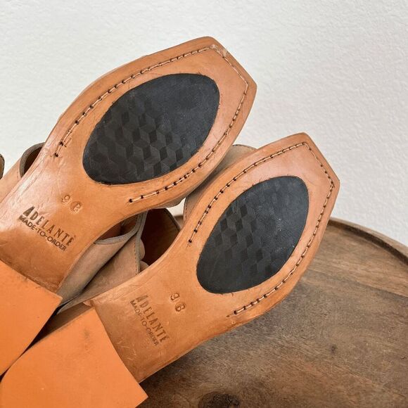 Adelante Suede The Serena Heeled Sandals Women's Size 9B - Picture 11 of 12